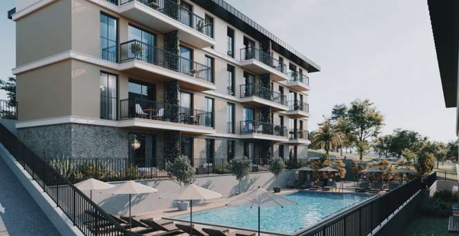 Квартира 2+1 в ЖК с атмосферой спокойствия и уединения